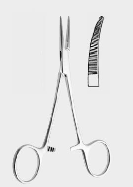 Кровоспинний затискач ДАНХІЛЛА (DUNHILL), вигнутий, 12,5 см (cm). Бренд: Zepf (Зепф).